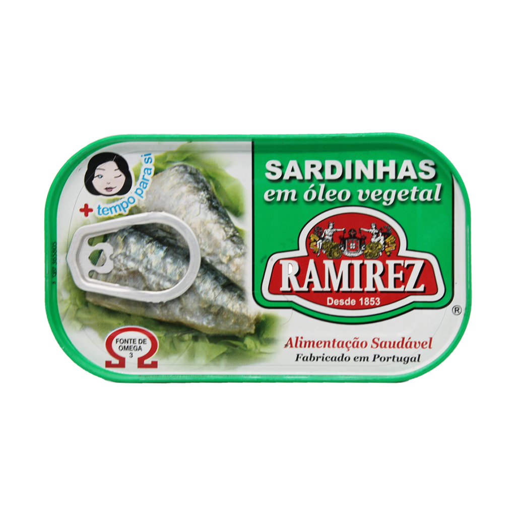 Ramirez Sardinhas em Óleo Vegetal 125g – Deli Beira